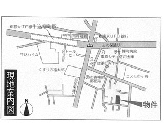 市谷柳朝ビル・地図｜東京都心の投資用ビル・マンション・アパート等事業用物件の株式会社アライブ