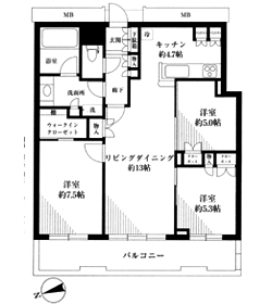 「芝浦アイランドケープタワー」（港区芝浦４）間取り｜東京都心の投資用ビル・マンション・アパート・土地等事業用物件の株式会社アライブ